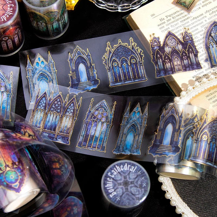 Gothic Church Series PET Tape Decorative Scrapbook Tape