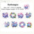 Sea Of Flower Series PET Tape Decorative Scrapbook Tape