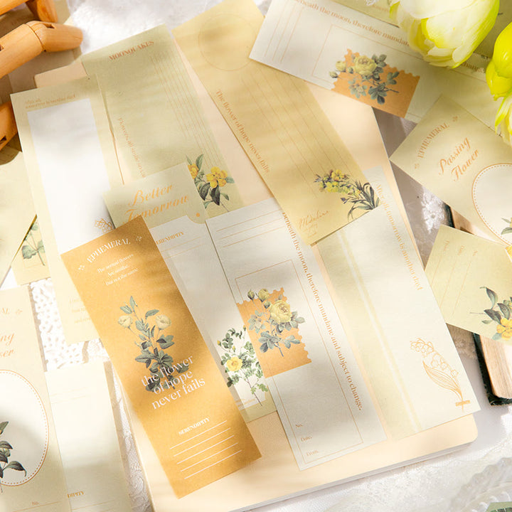 Vintage Romantic Flowers Series Decorative Journaling Backing Note Paper