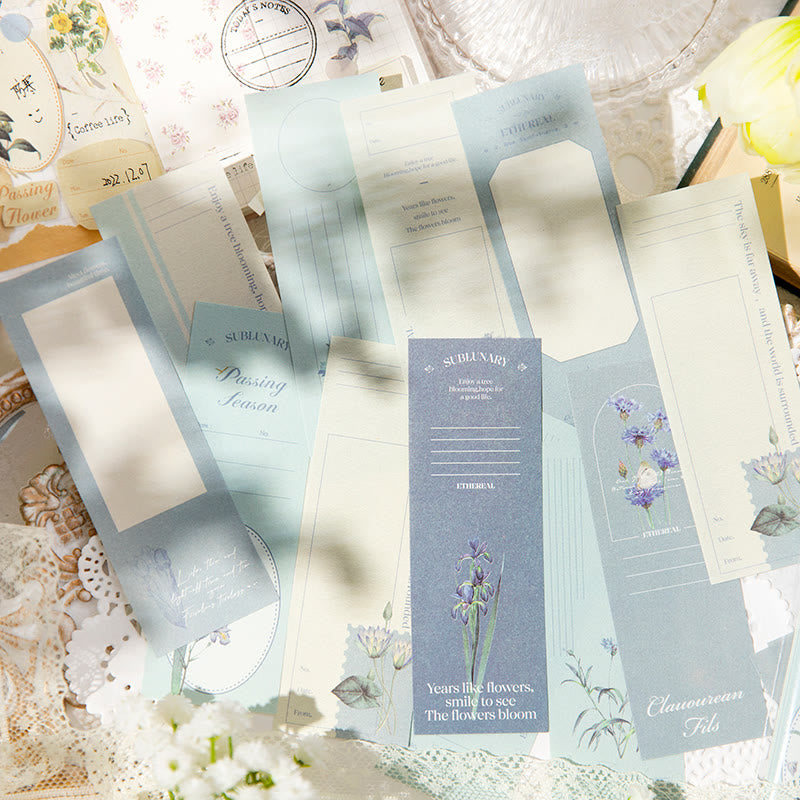 Vintage Romantic Flowers Series Decorative Journaling Backing Note Paper