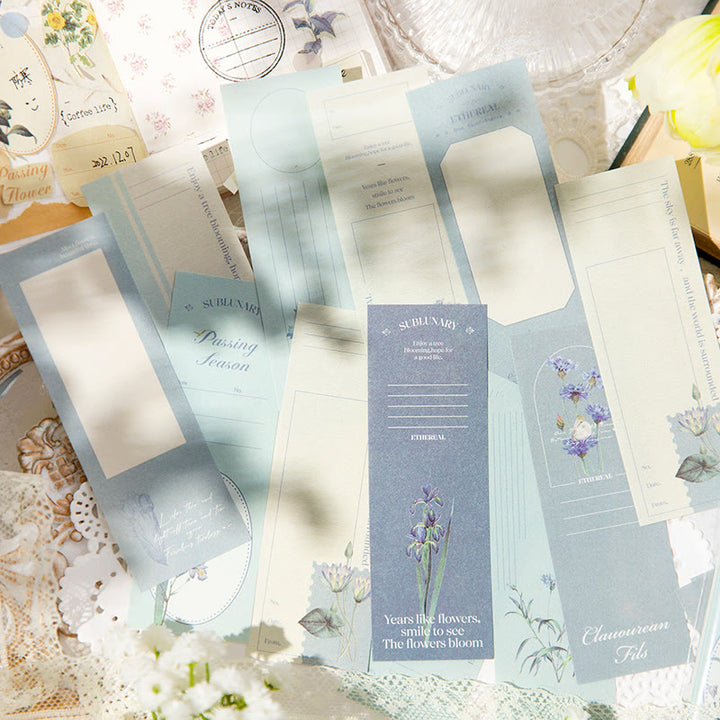 Vintage Romantic Flowers Series Decorative Journaling Backing Note Paper