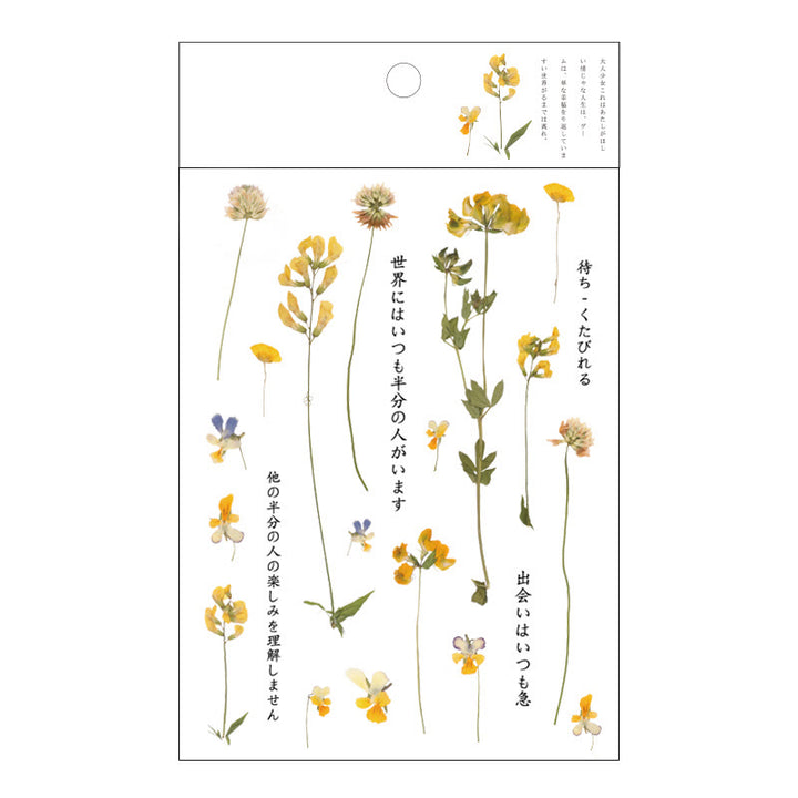 Translucent Romantic Flowers Series PET Sticker Set For Journal Decor