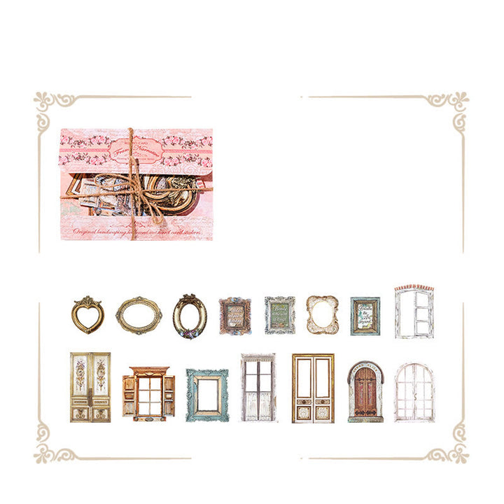 Baroque Series Hollow Out Sticker Set For Journal Decor