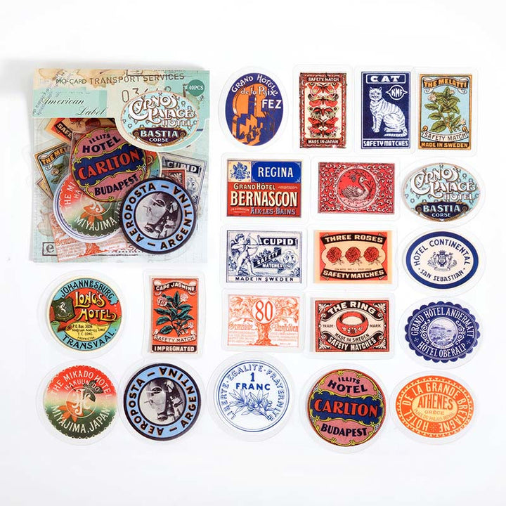 Cute Retro Images Series Sticker For Journal Decor