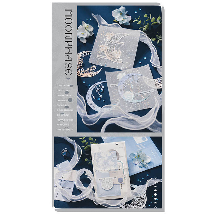 Moon Star Series Decorative Paper Set For Scrapbook Journaling