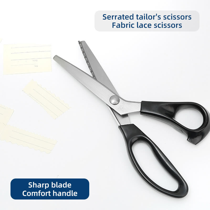 Utility Pinking Shears Sharp Scissors For DIY Crafts Cutting