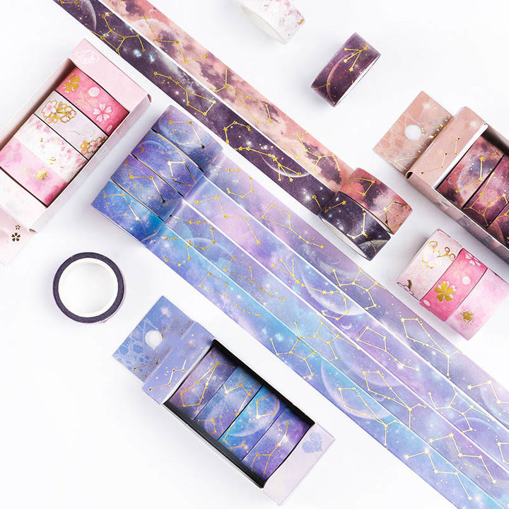 Starry Sky Series Washi Tape Set Decorative Scrapbook Tape