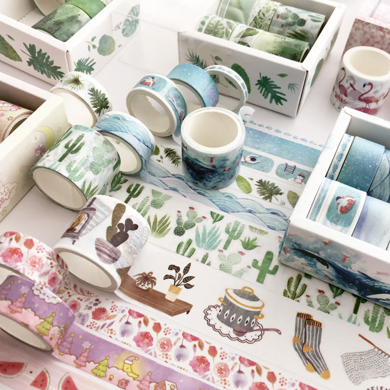 Fresh Nature Daily Series Washi Tape Set Decorative Scrapbook Tape