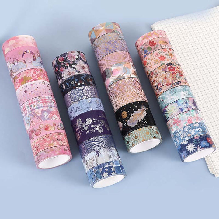 9 rolls Set Floral Series Washi Tape Decorative Scrapbook Tape