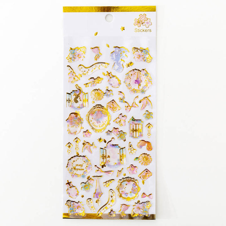 Dreamy Starry Series Crystal Epoxy Sticker For Journal Decor