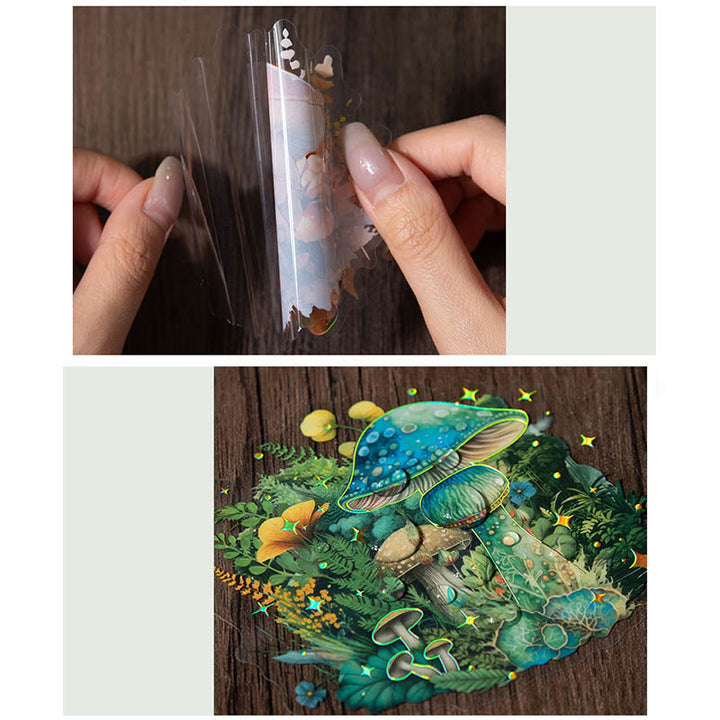 Magic Forest Series Mushroom PET Sticker For Journal Decor