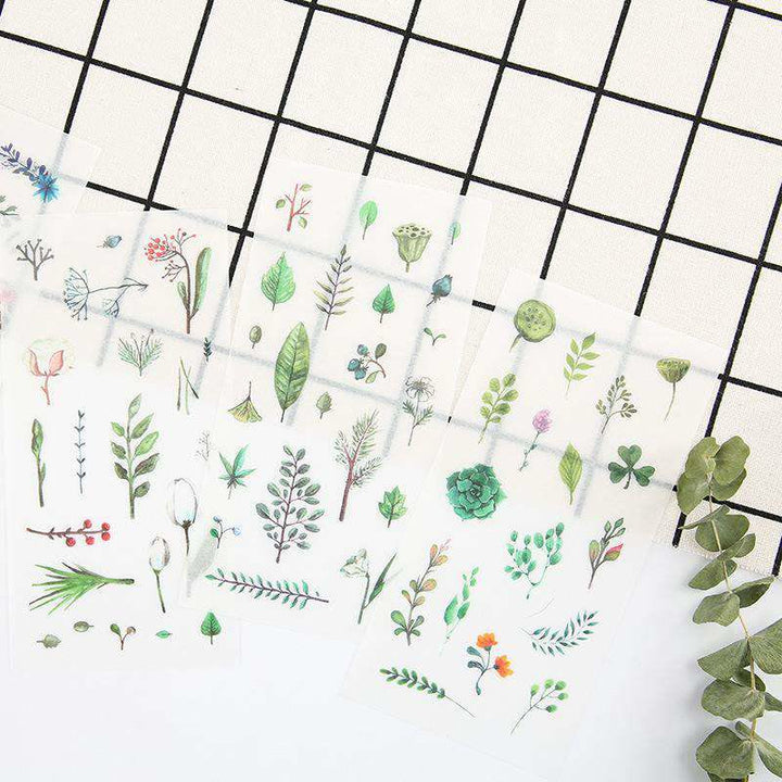 Watercolour Plants Series Washi Sticker For Journal Decor