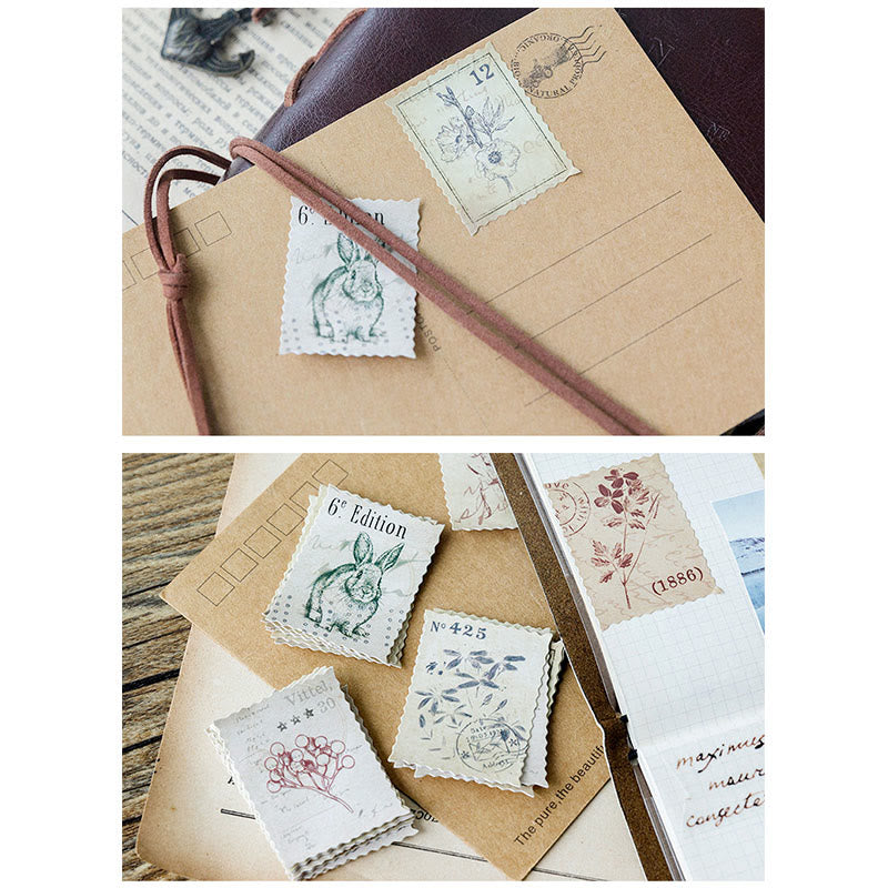 46pcs Forest Post Office Series Sticker For Journal Decor