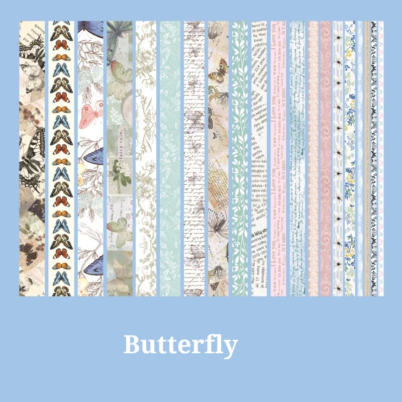 Butterfly Diary Series Washi Tape Set Decorative Scrapbook Tape