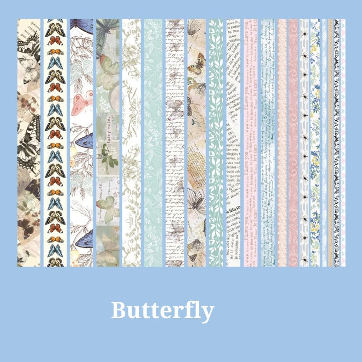 Butterfly Diary Series Washi Tape Set Decorative Scrapbook Tape