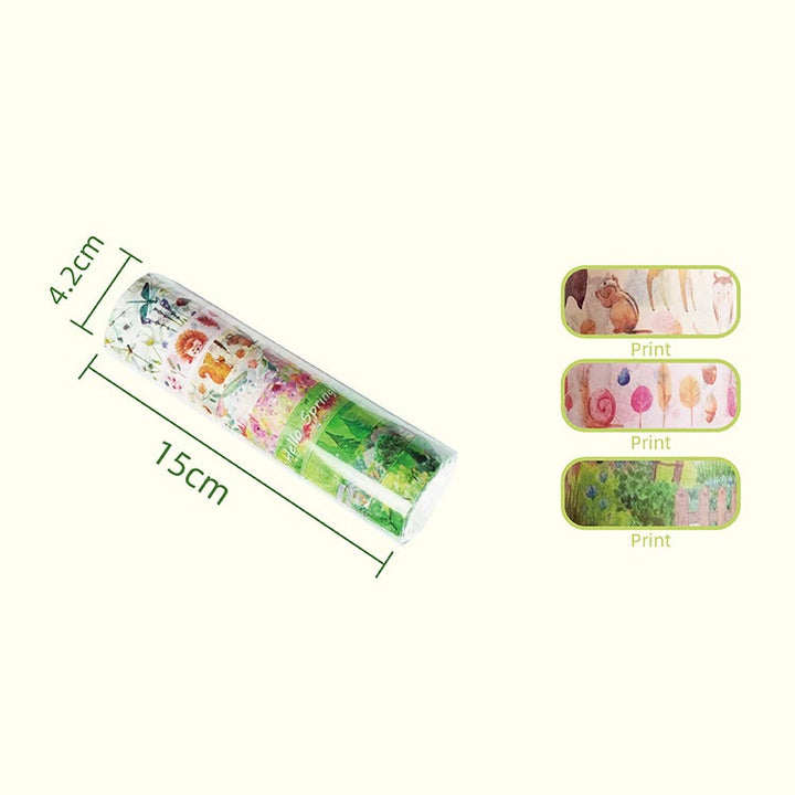 10 Rolls Hello Spring Series Washi Tape Set Scrapbook Tape