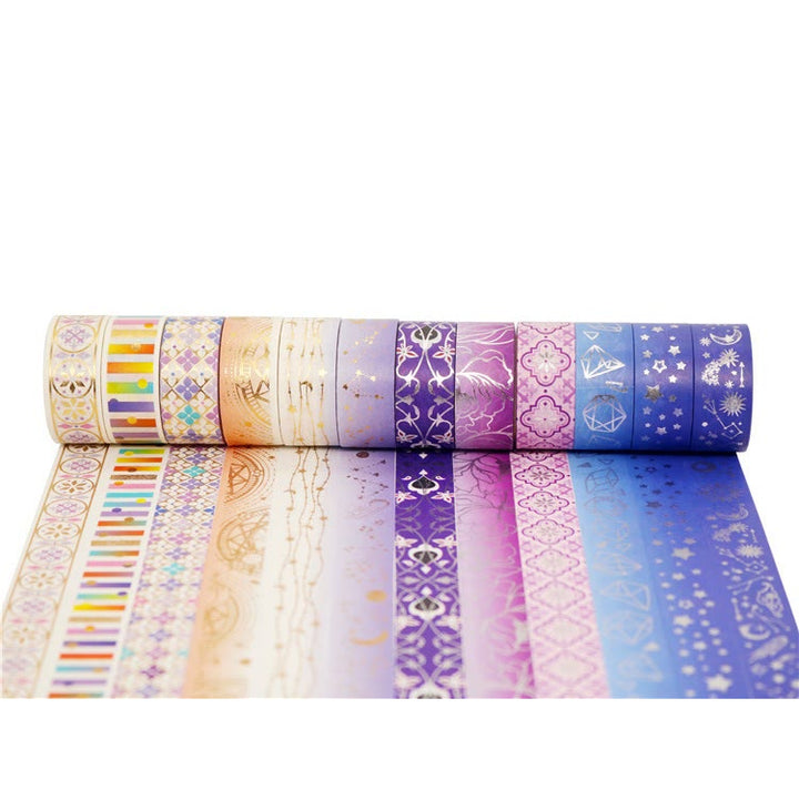 12 Rolls Starry Night Series Washi Tape Set Scrapbook Tape