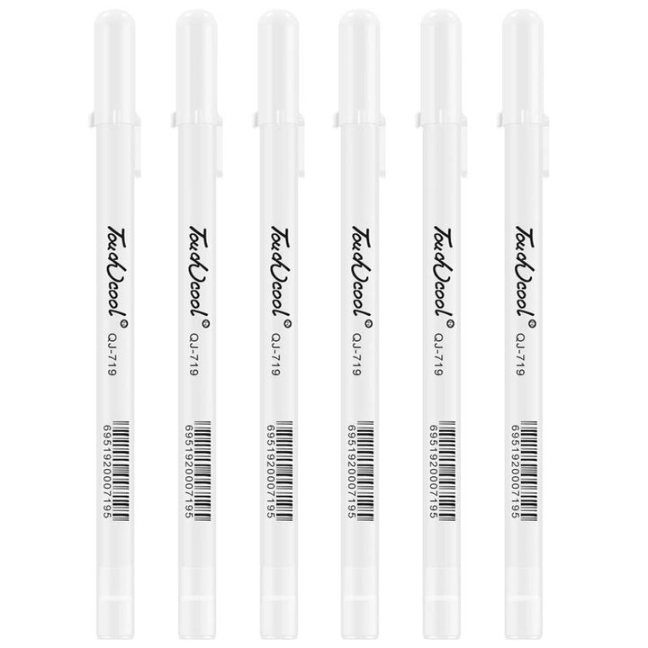 0.8mm Tip Highlight Pens For Students Clear Pattern Office Supplies