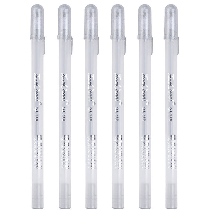 0.8mm Tip Highlight Pens For Students Clear Pattern Office Supplies