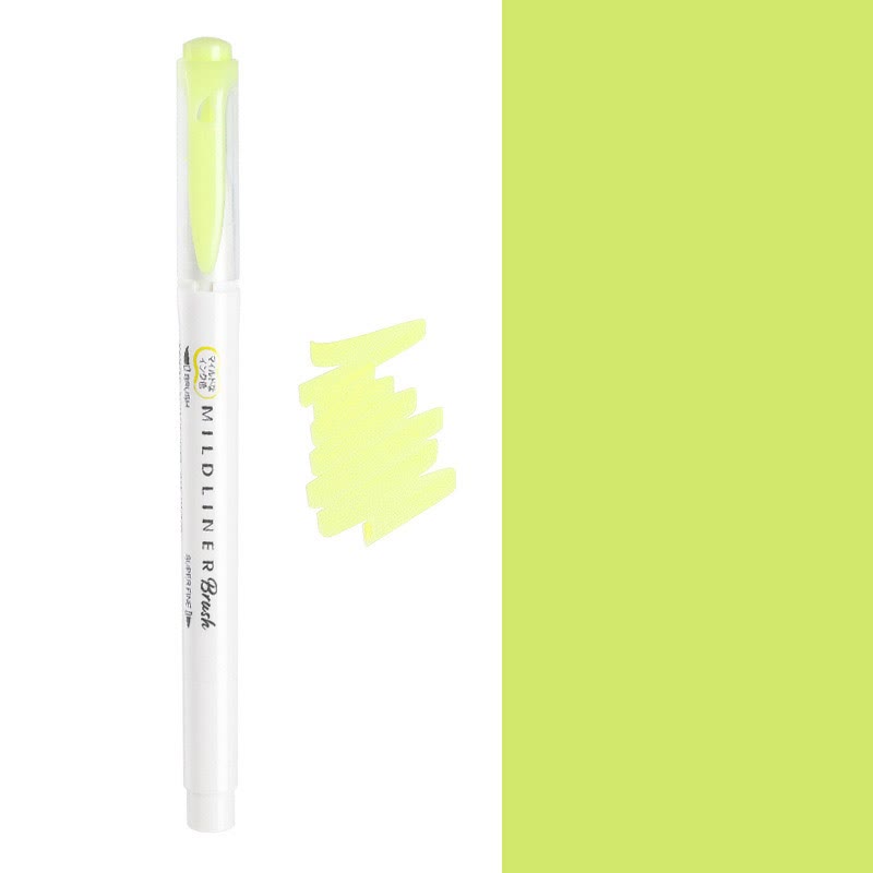 Soft Brush Nib Highlighter Double-end Drawing Marker Pens