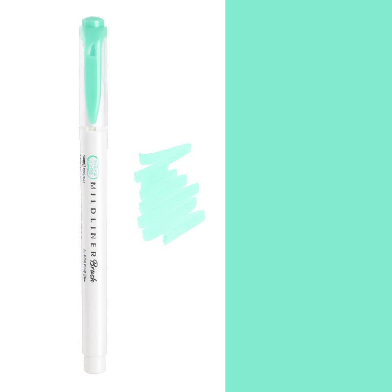 Soft Brush Nib Highlighter Double-end Drawing Marker Pens