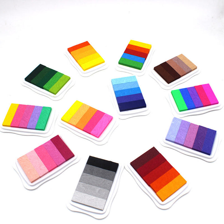 Gradient Color Set Ink Pad For DIY Stamping Crafts