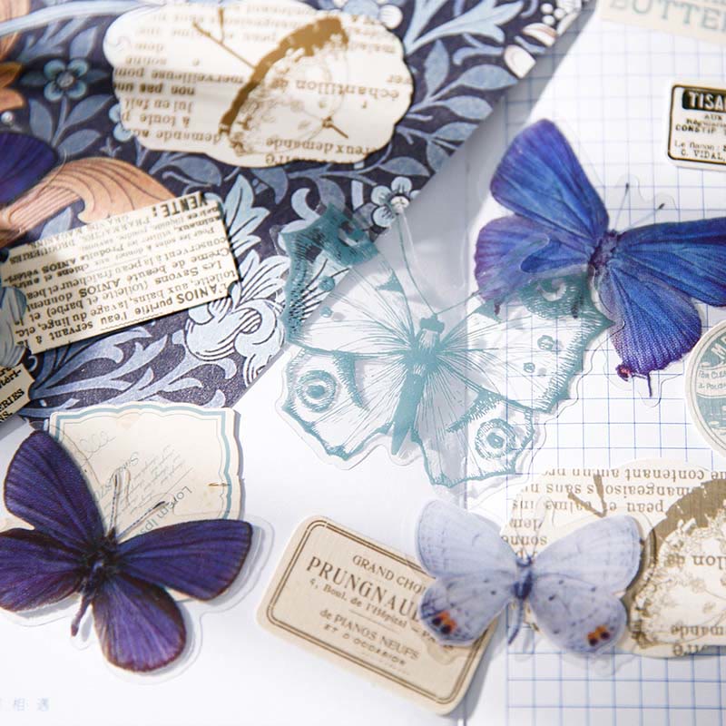 Butterfly Letter Series Paper Set Decorative Journaling Backing Paper