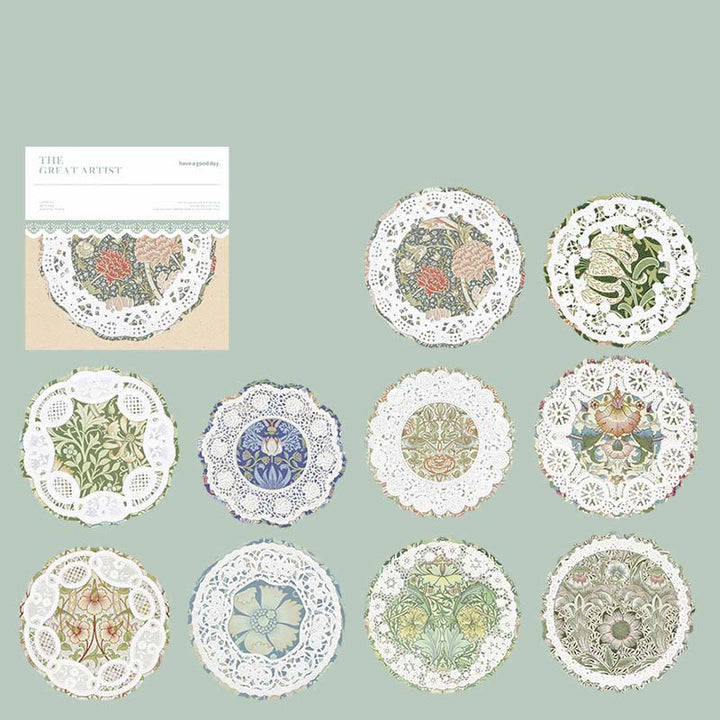 Morris Lace Series Paper Set Decorative Journaling Backing Paper