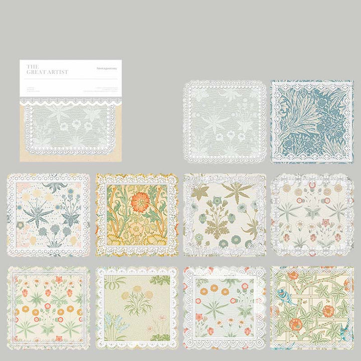 Morris Lace Series Paper Set Decorative Journaling Backing Paper