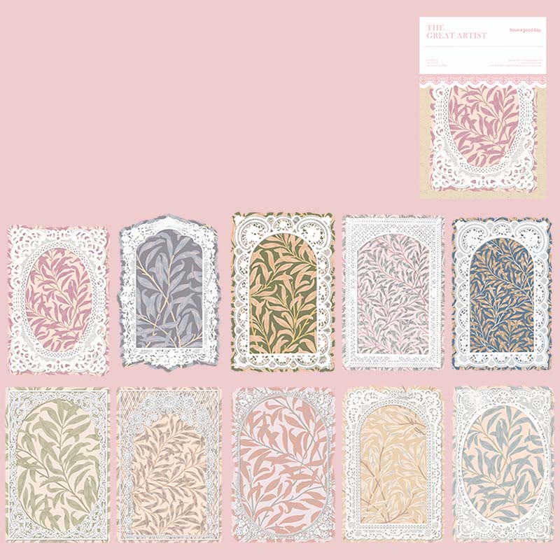 Morris Lace Series Paper Set Decorative Journaling Backing Paper