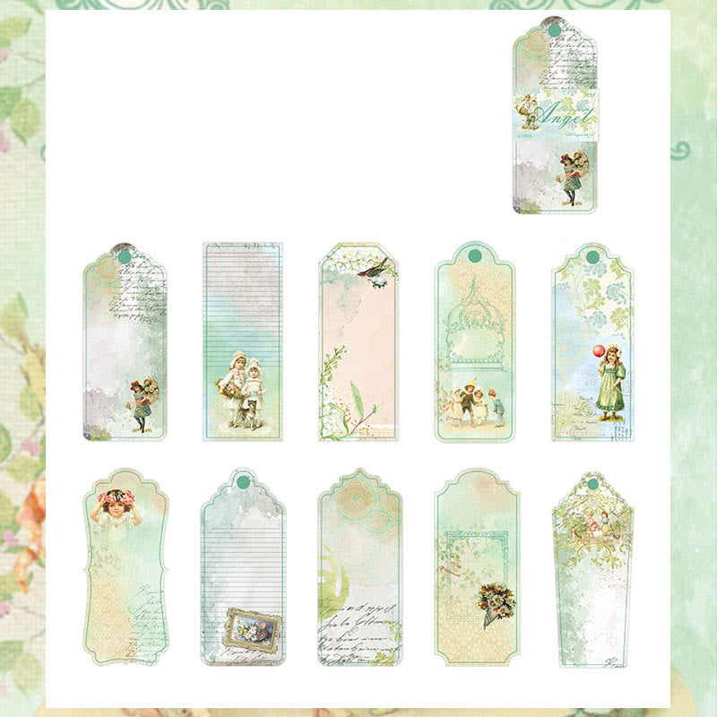 Angels' Letter Series Shaped Bookmark Collage Card Decorative Paper