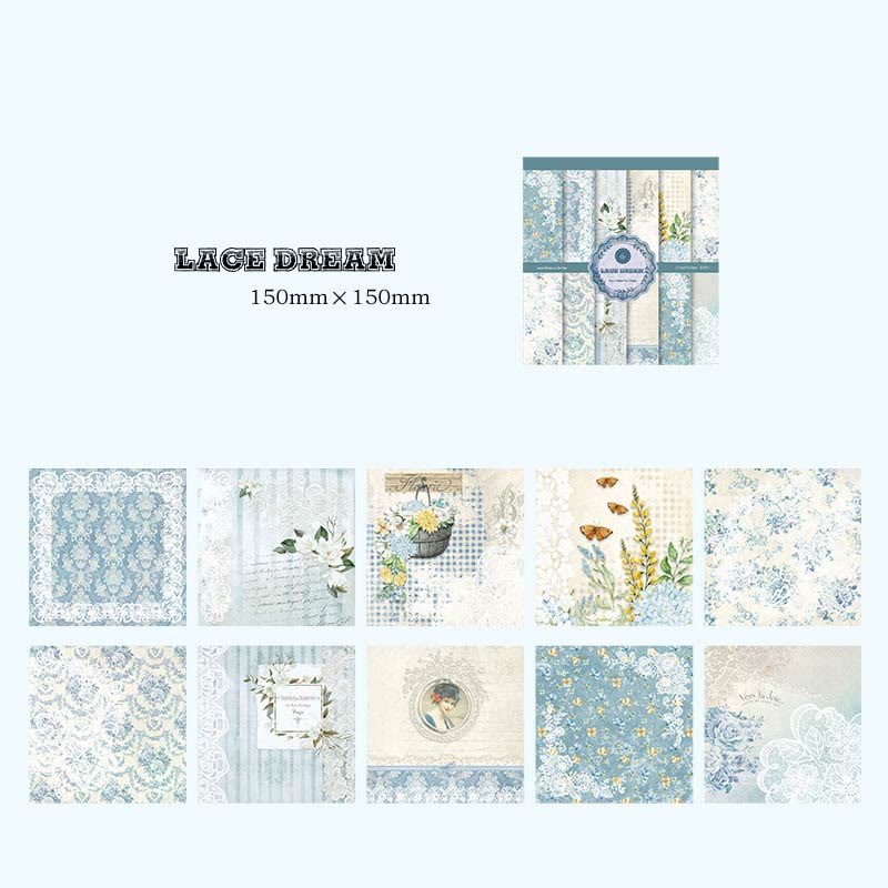 Lace Museum Series Paper Set Decorative Journaling Backing Paper