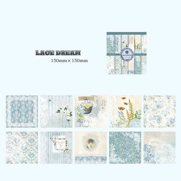 Lace Museum Series Paper Set Decorative Journaling Backing Paper