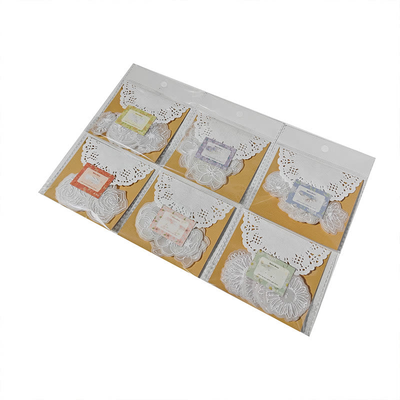 White Tea Series Paper Set Decorative Journaling Backing Paper