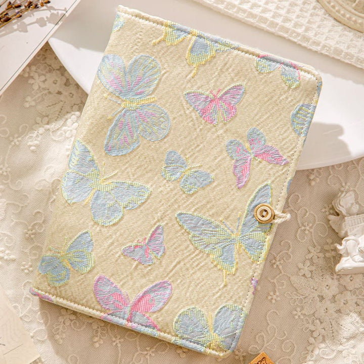 A5/ A6 Warbler Butterfly Cloth Cover Notebook For DIY Daily Record