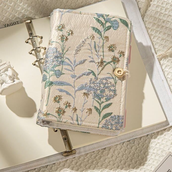 A5/ A6 Plant Pattern Cloth Cover Notebook For Daily Record