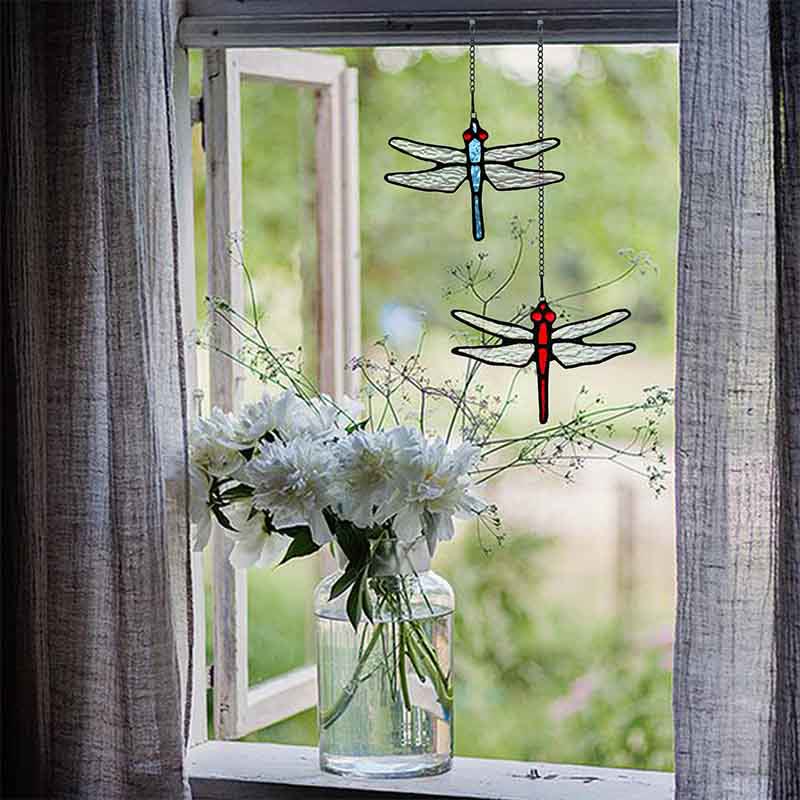 Butterfly Dragonfly Acrylic Suncatchers Window Hanging Decor