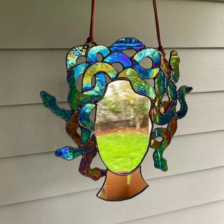 Acrylic Medusa Head Mirror Hanging Window Sun Catchers