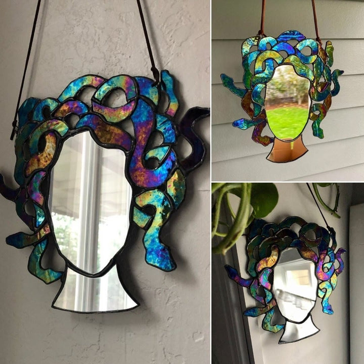 Acrylic Medusa Head Mirror Hanging Window Sun Catchers