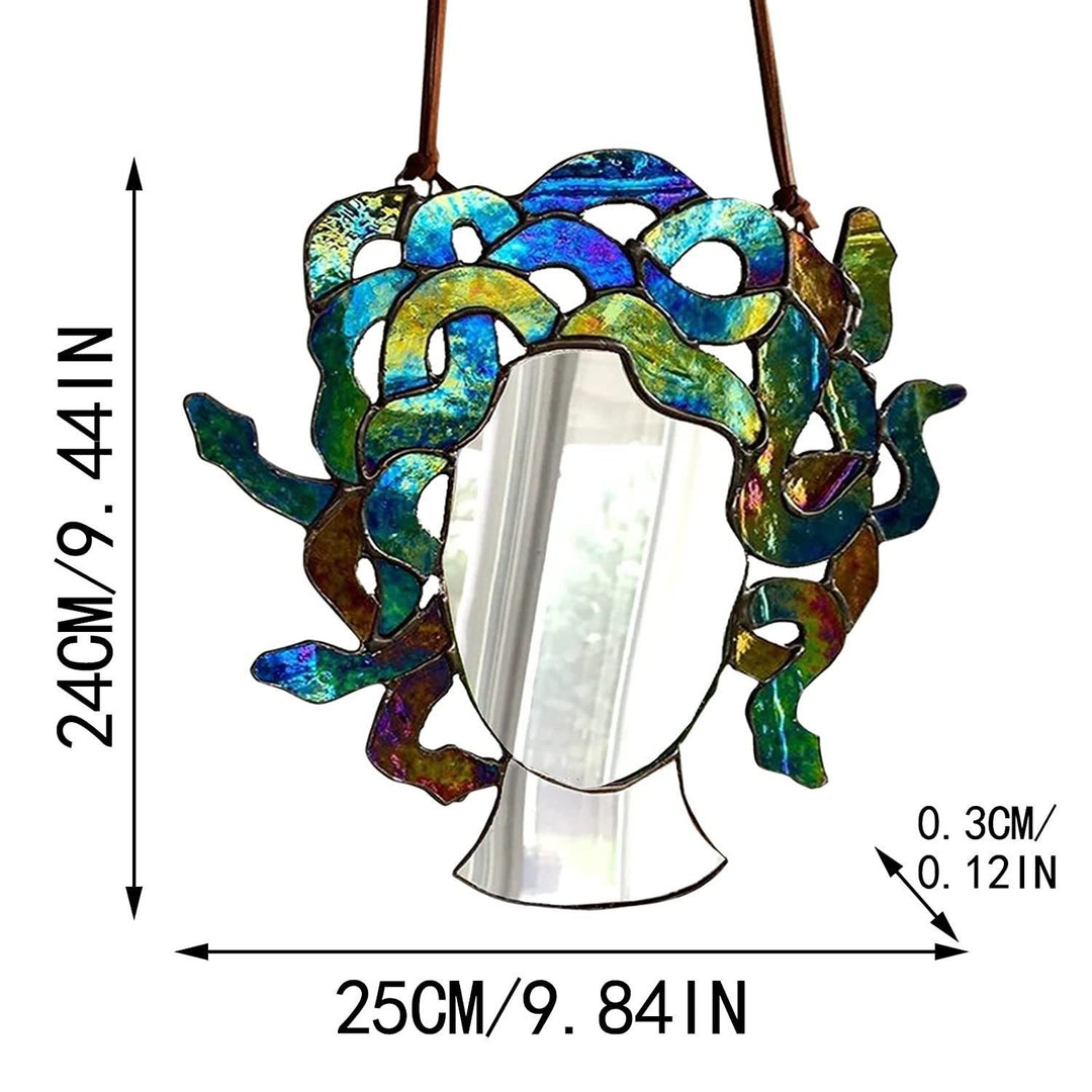 Acrylic Medusa Head Mirror Hanging Window Sun Catchers