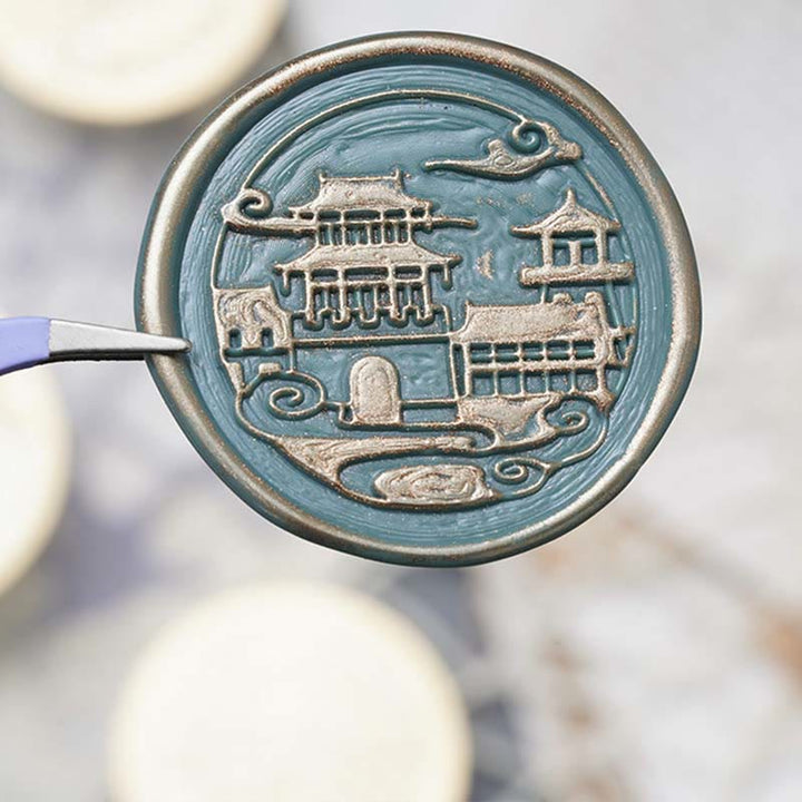 3D Round Architectural Series Seal Wax Stamp Head