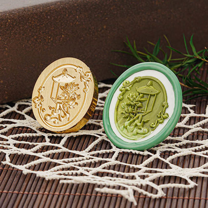 3D Embossed Flower Prisoner Series Seal Wax Stamp Head