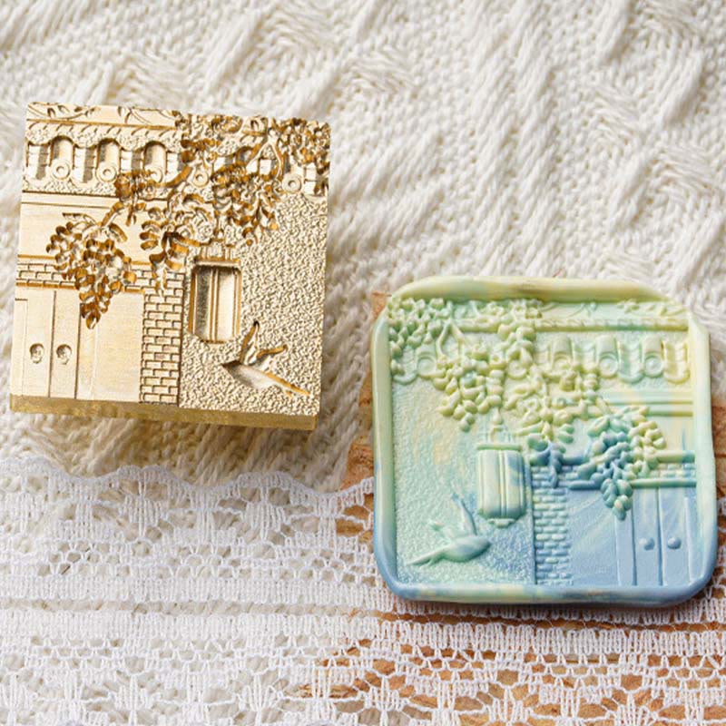 3D Embossed Season Garden Scenery Series Seal Wax Stamp Head