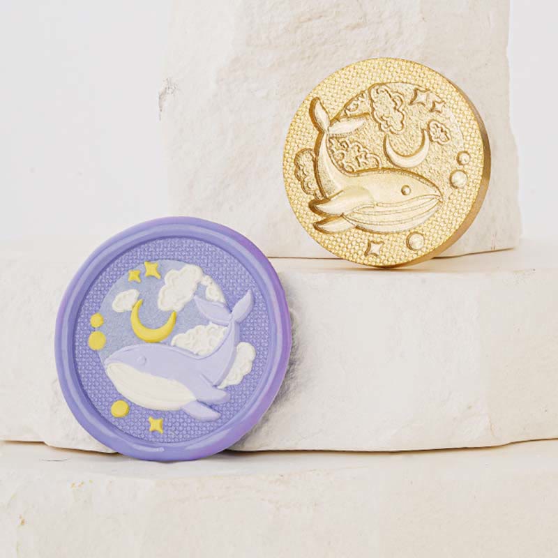 3D Embossed Starry Sky Series Seal Wax Stamp Head