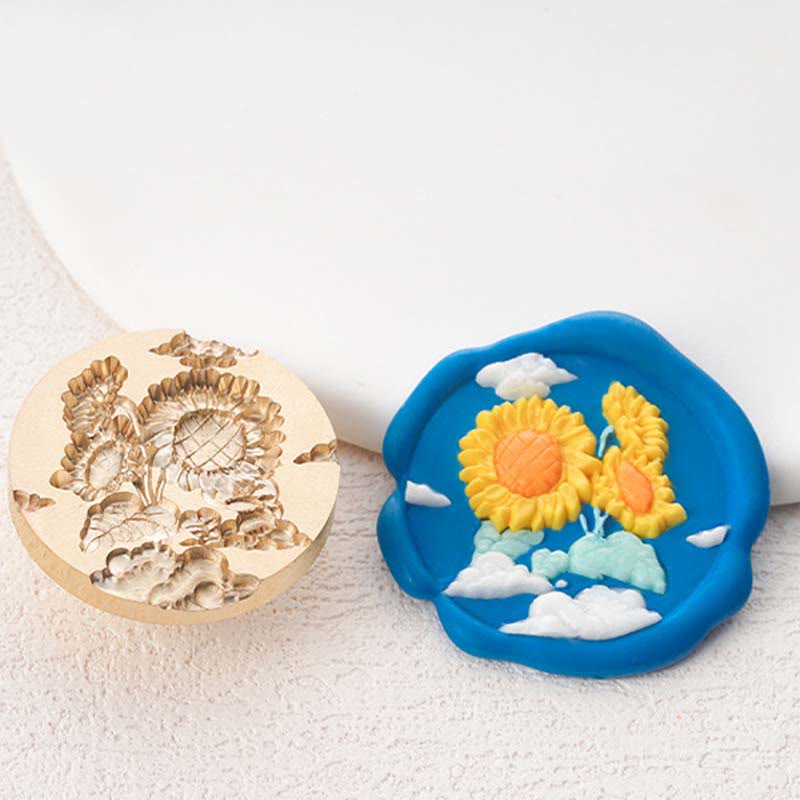 3D Embossed Warm Healing Series Seal Wax Stamp Head