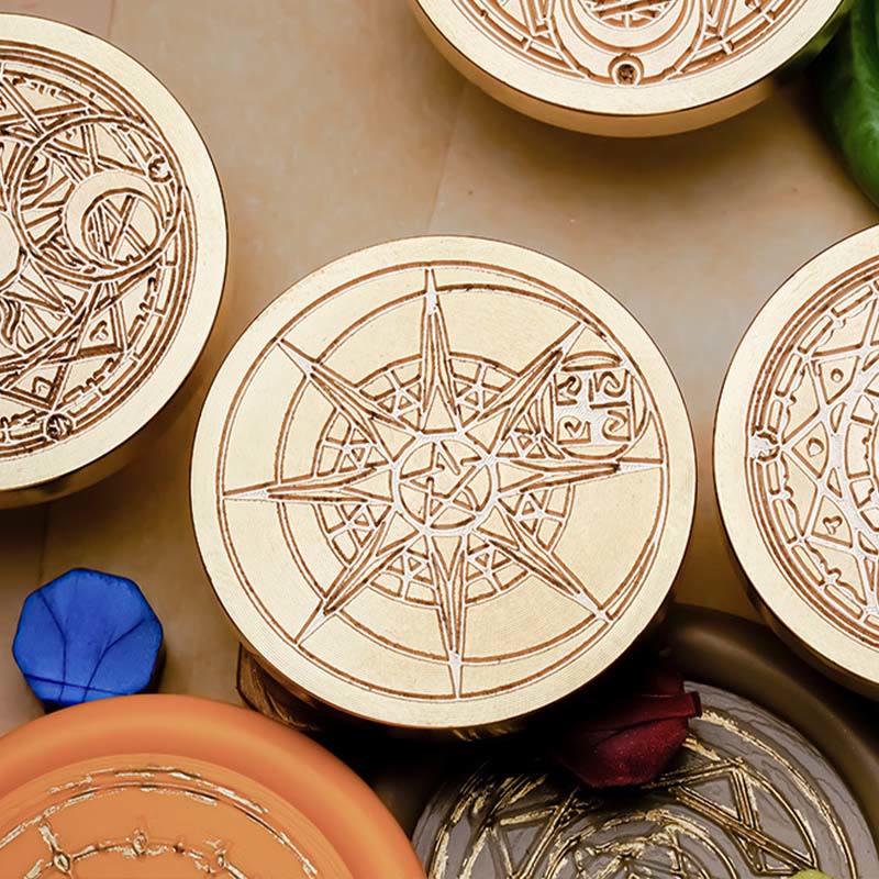 3D Embossed Magic Array Series Seal Wax Stamp Head