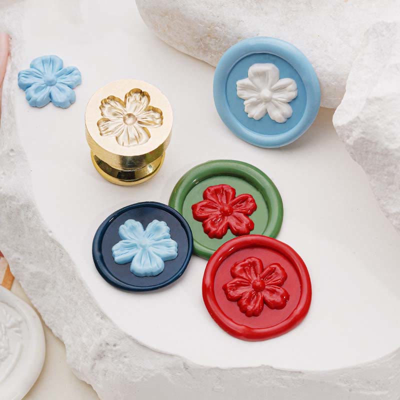 3D Embossed Spring Rose Series Seal Wax Stamp Head