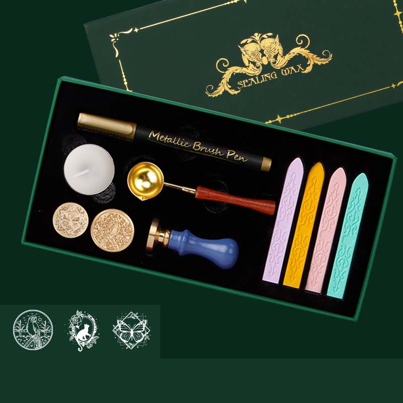 Classic European Series Wax Seal Stamps Tools Gift Set