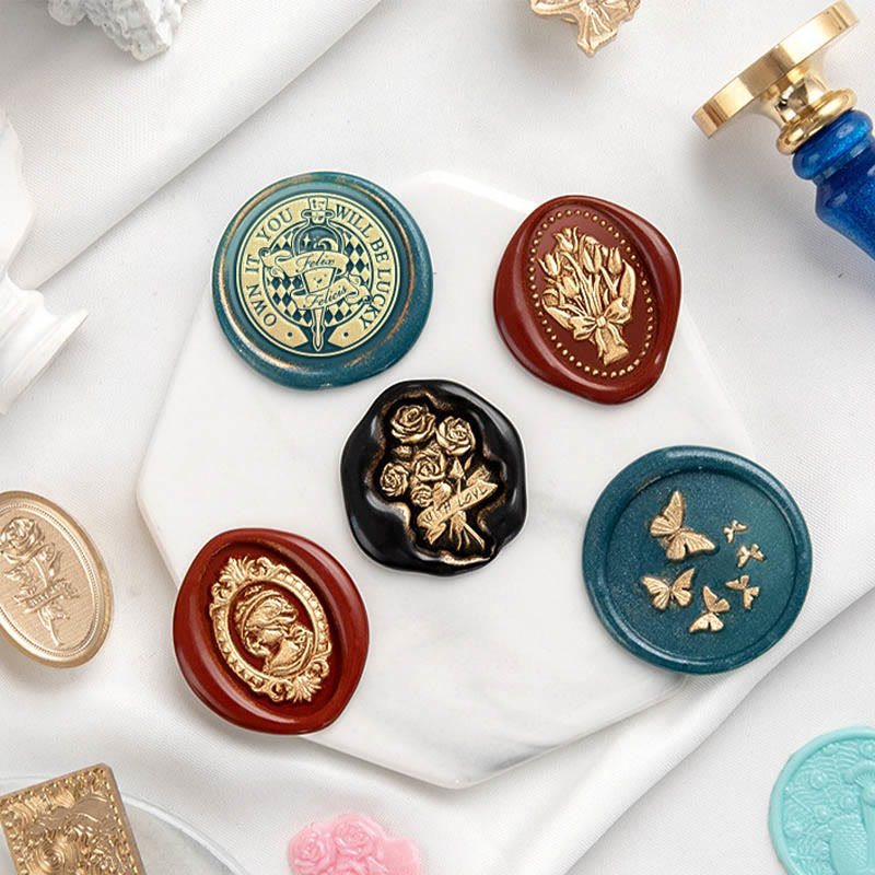 Starry Sky Blue Series Wax Seal Stamps Gift Set