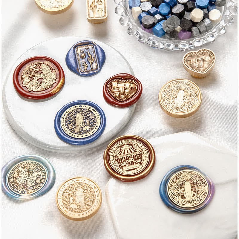 Starry Sky Blue Series Wax Seal Stamps Gift Set